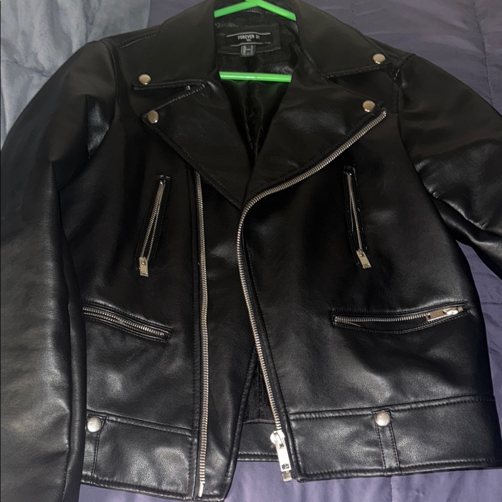 Forever 21 Black Faux Leather Jacket